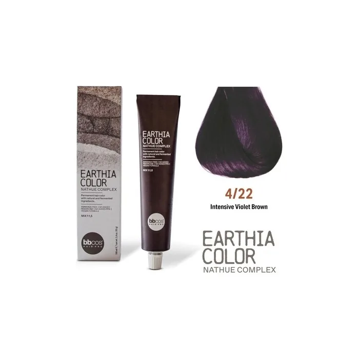 Bbcos Earthia Color Nathue Complex 422 Intensive Violet Brown 100ml