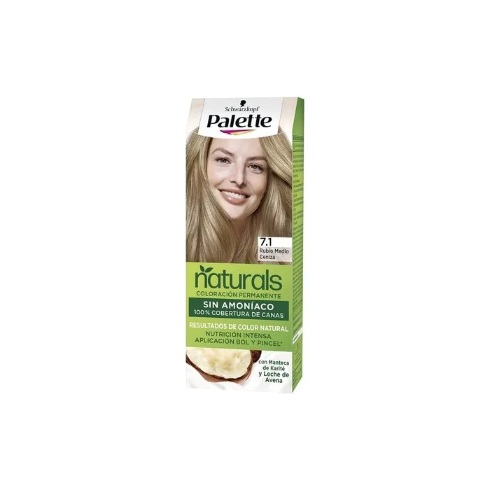 Palette Natural Hair Dye 7.1 Medium Ash Blonde