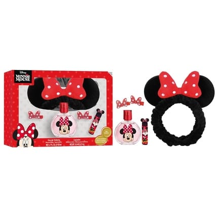 Air-Val Minnie Set: EDT 50 ml, bandolete, balsamo labial e molas