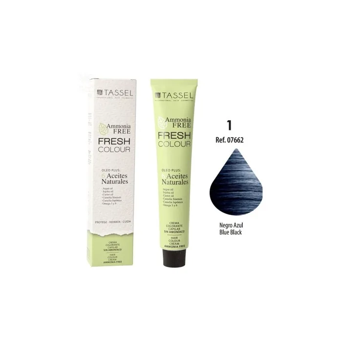 Eurostil Fresh Colour Ammoniafree Hair Color Cream Black