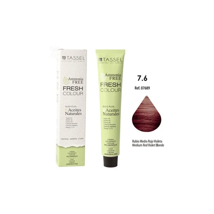 Eurostil Fresh Colour Decolorant Cream 76 Medium Red Violet Ammoniafree 1 Unit