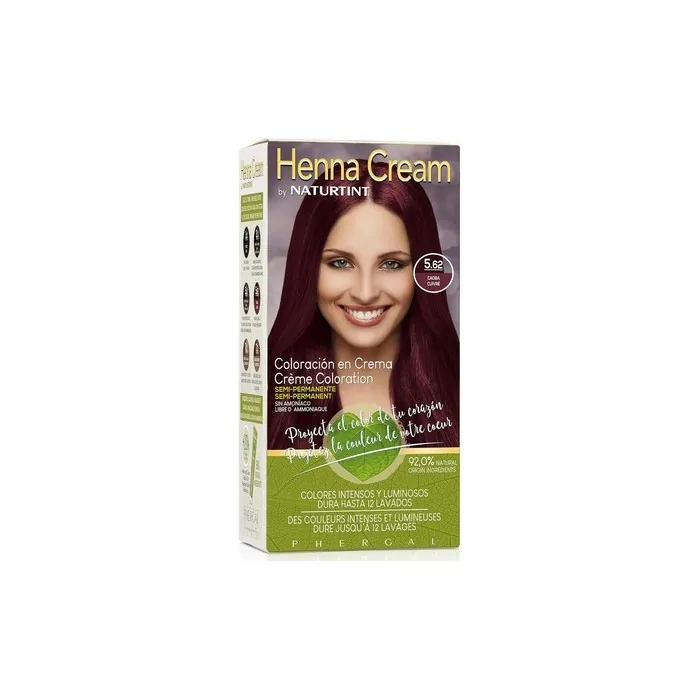 Naturtint Henna Creme Semi-Permanent Hair Dye without Ammonia 110ml 5.62 Mahogany