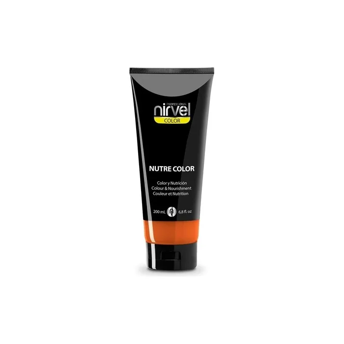 Nirvel NUTRE COLOR Professional Temporary Black Hair Dye Mask 200ml - Nourishment and Brightness Orange
