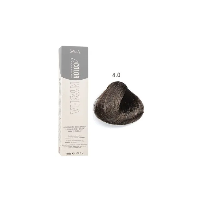 Saga Nysha Color Premium Hair Color 4.0 Chestnut 100ml