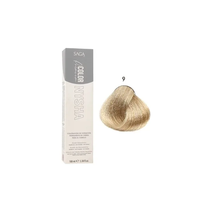 Saga Nysha Color Premium 9 Very Light Blonde Cold 100ml