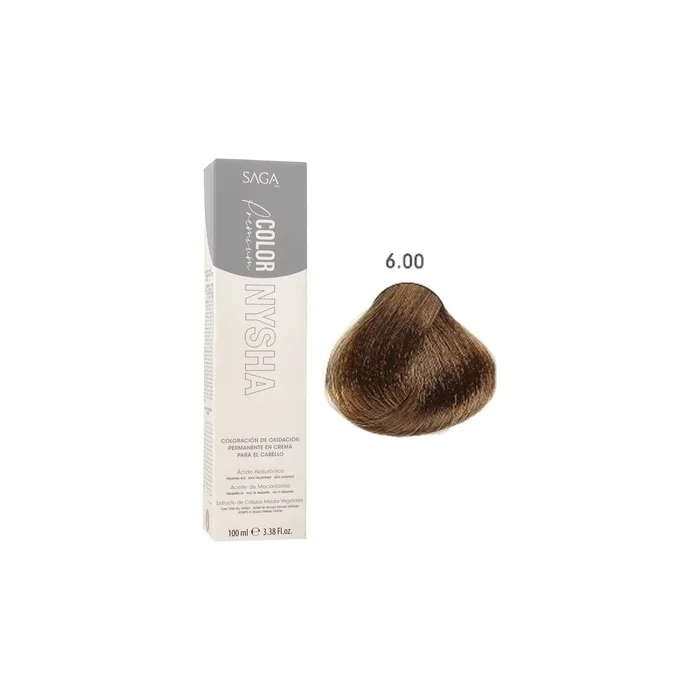 Saga Nysha Color Premium Hair Color 6.00 Dark Blonde Extra 100ml