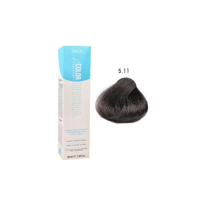 Saga Nysha Color Premium 5.11 Light Ash Brown Intense 100ml