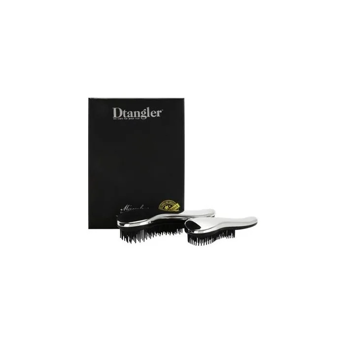 Dtangler Gift Set Of Miraculous Silver Hair Brushes