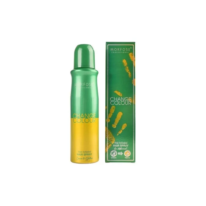 Morfose Change Color Hair Spray 150ml Green To Yellow