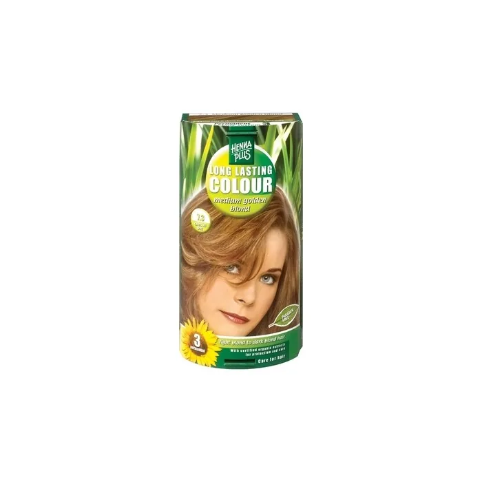 Hennaplus Lasting 73 Medium Golden Blond Hair Color