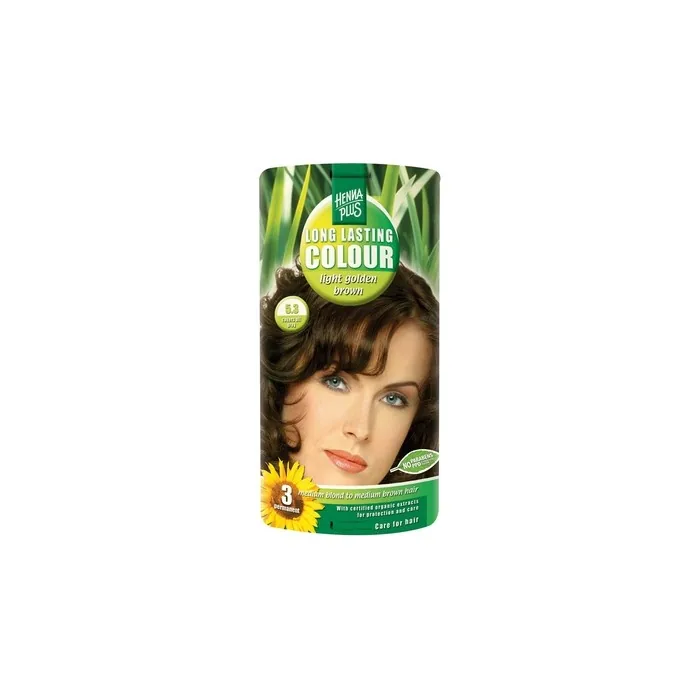 Hennaplus Lasting 53 Light Golden Brown Hair Color