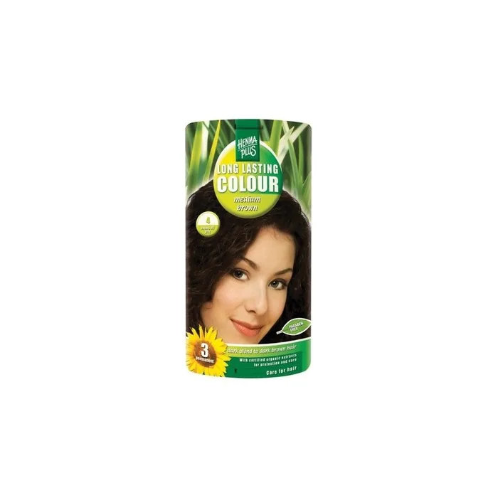 Hennaplus Lasting 4 Medium Brown Hair Dye