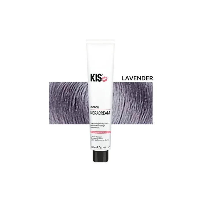 Kis Keracream Color Permanent Hair Color Cream Lavender - High Coverage