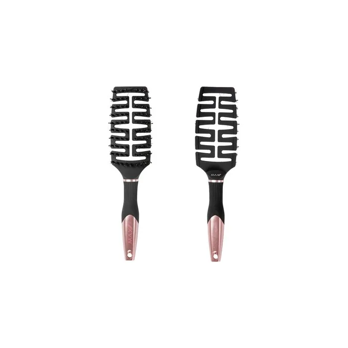 Max Pro Detangler Brush Rose Gold Styling Hairbrush