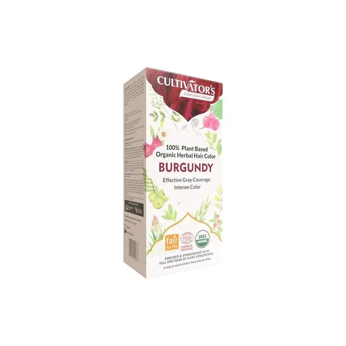 Cultivator's Organic Herbal Hair Colour Burgundy 100g