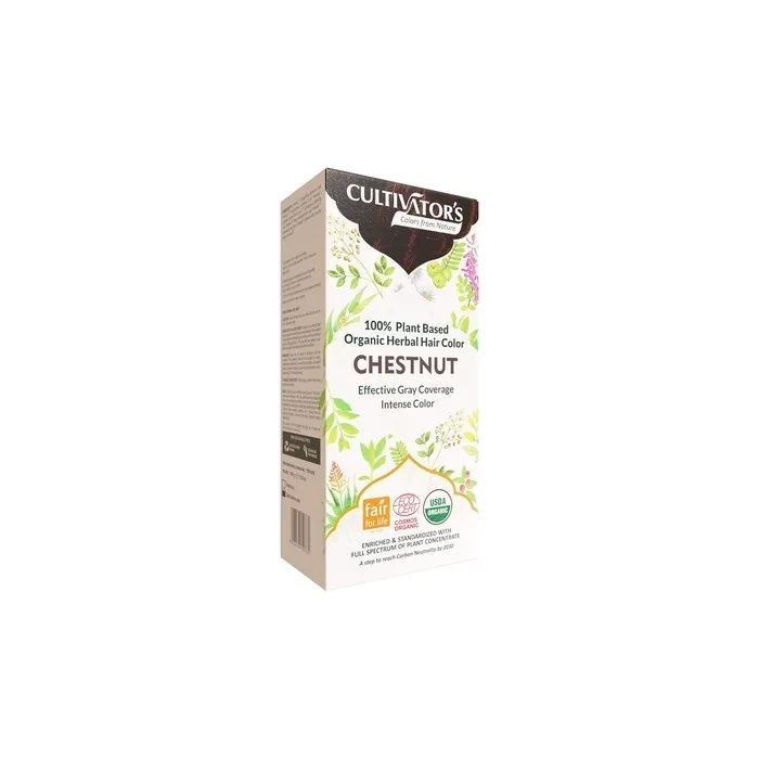 Cultivator's Organic Hair Colour Herbal Hair Colour Chestnut 100g
