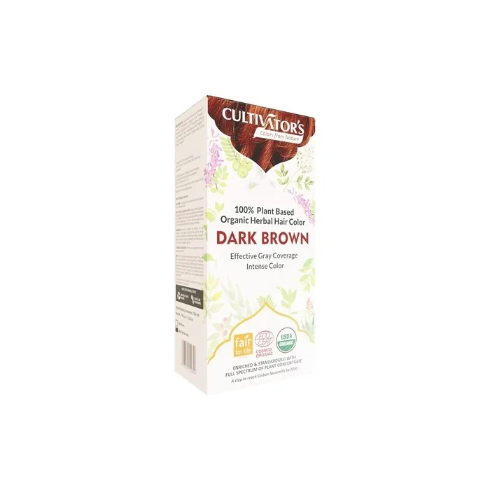 Cultivator's Organic Herbal Hair Colour Dark Brown 100g