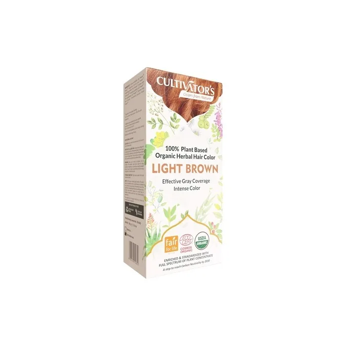 Cultivator's Organic Herbal Hair Colour Light Brown 100g