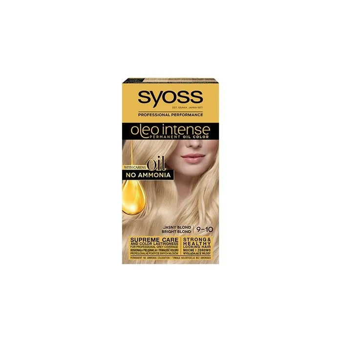 Syoss Oleo Intense Permanent Hair Color With Oils 9-10 Light Blonde