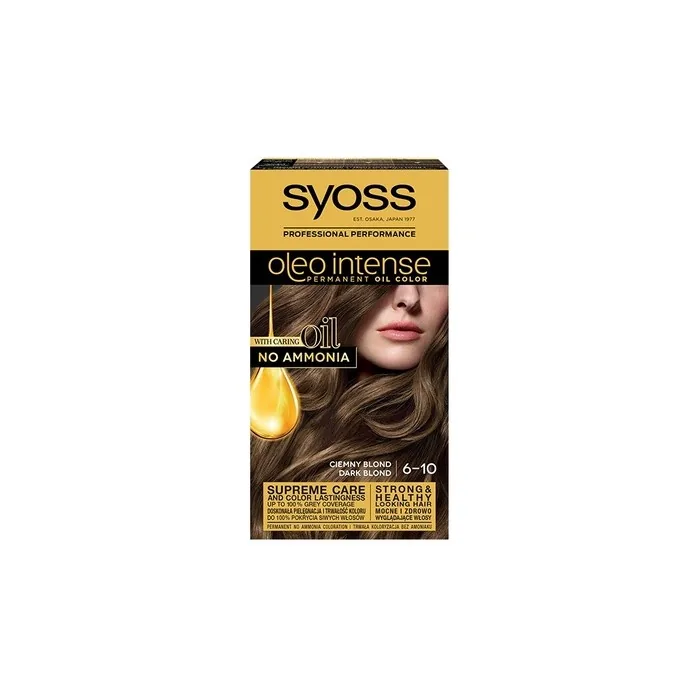 Syoss Oleo Intense Permanent Hair Color With Oils 6-10 Dark Blonde