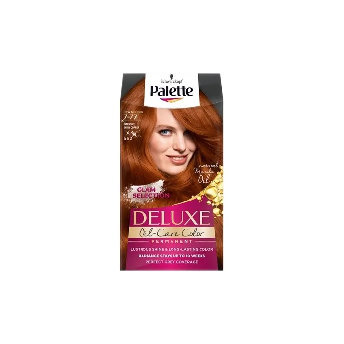 Palette Deluxe Oil-Care Permanent Hair Color With Micro Oils 562 Intense Shiny Copper