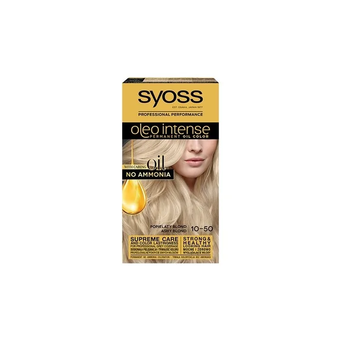 Syoss Oleo Intense Permanent Hair Color With Oils 10-50 Ash Blonde