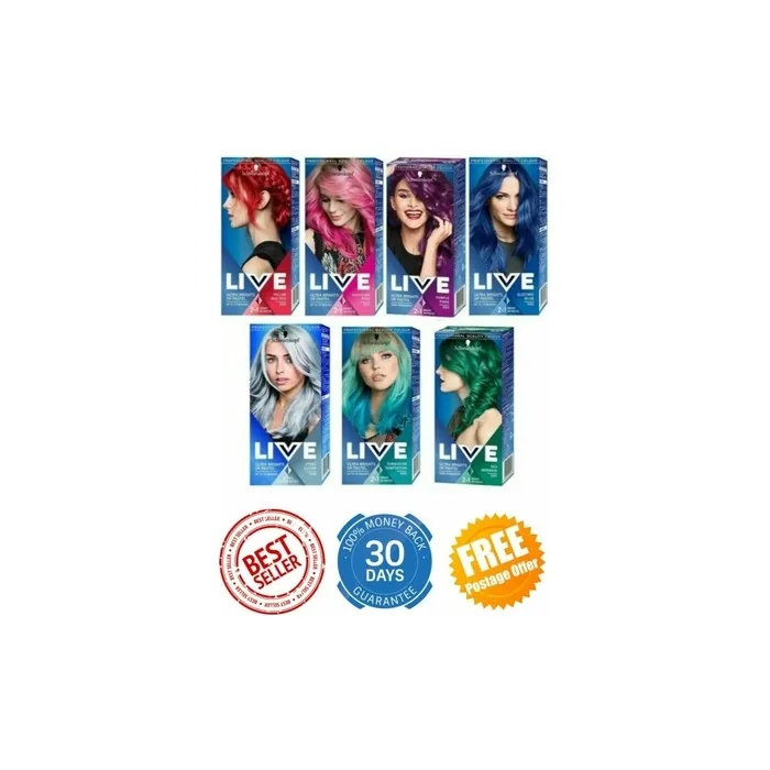 Schwarzkopf - Live Ultra Brights Or Pastel Semi-Solid Hair Dye 098 Steel Silver 3ml