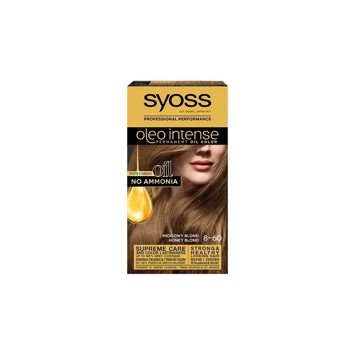 Syoss Oleo Intense Permanent Hair Color With Oils 8-60 Honey Blonde