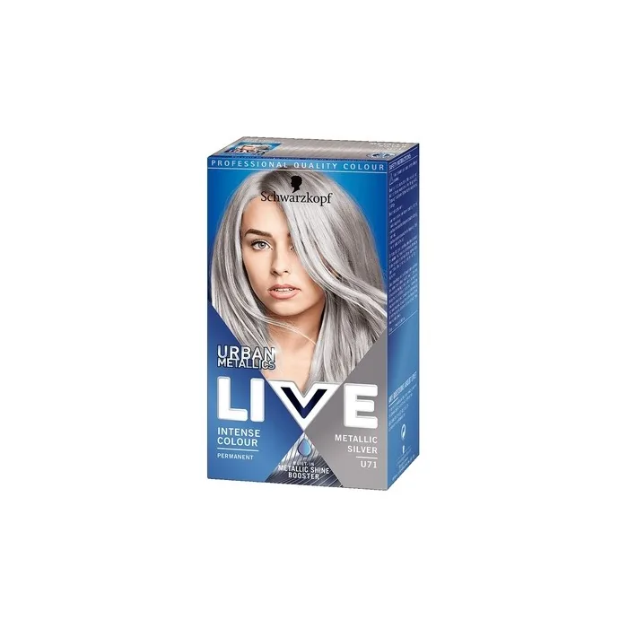 Schwarzkopf Live Urban Metallic Hair Color U71 Metallic Silver