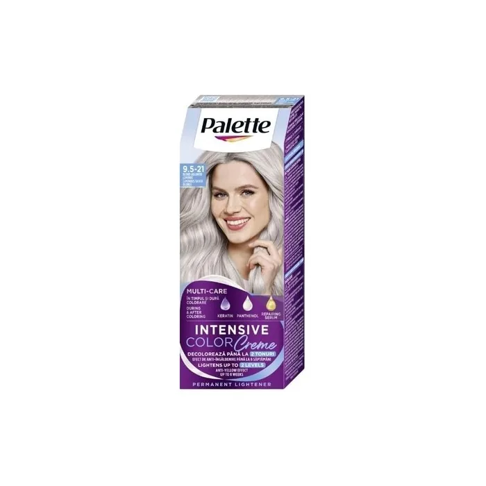 Palette Intensive Color Creme 9.5-21 Luminous Silver Blonde Permanent Hair Dye