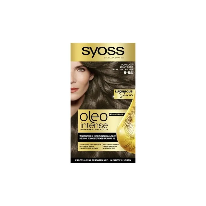 Syoss Oleo Intense Permanent Hair Color With Oils 5-54 Ash Light Brown