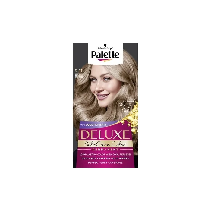Palette Deluxe Oil-Care Color Permanent Hair Dye 9-11 Cool Light Rosy Blonde