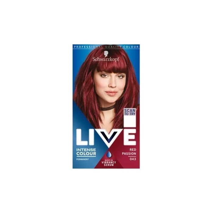 Live Intense Colour Hair Dye 043 Red Passion by Schwarzkopf
