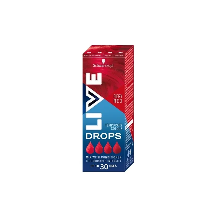Schwarzkopf Live Drops Washable Hair Dye Fiery Red 30ml