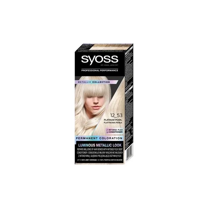 Syoss Permanent Coloration Hair Dye 12-53 Platinum Pearl