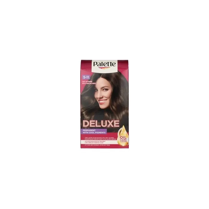Palette Deluxe 5-11 Light Ash Brown Hair Color - 50 Ml