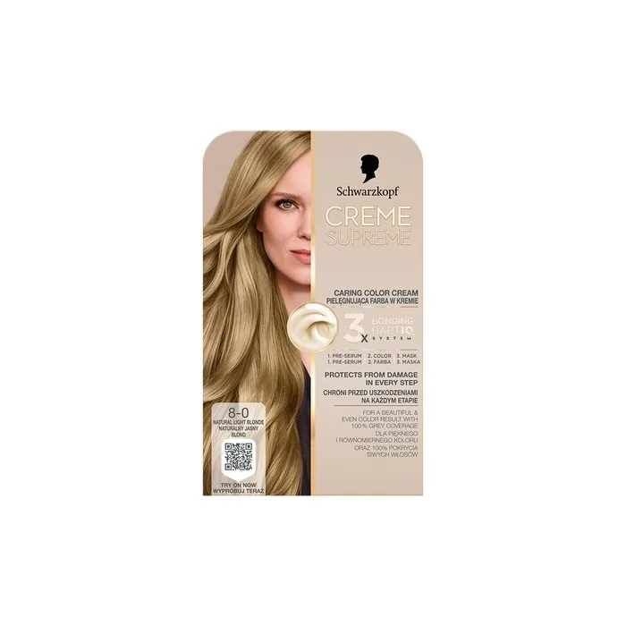 Schwarzkopf Creme Supreme Hair Color Shade 80 Natural Blonde