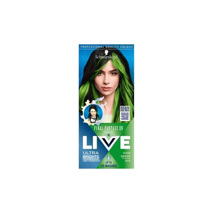 Schwarzkopf Live Hair Color 024 Vivid Green