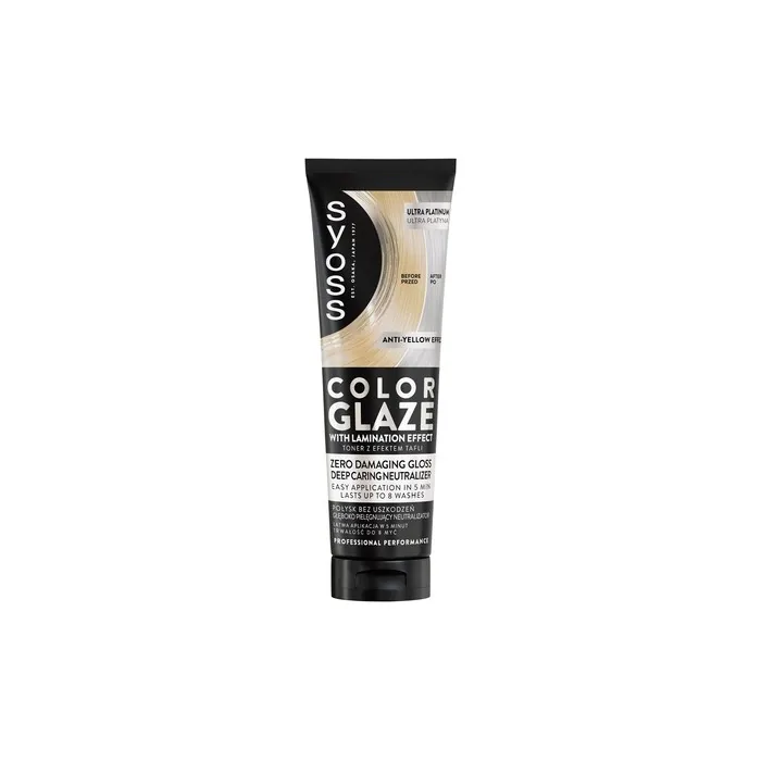 Syoss Color Glaze Glossing Toner Ultra Platinum 130ml