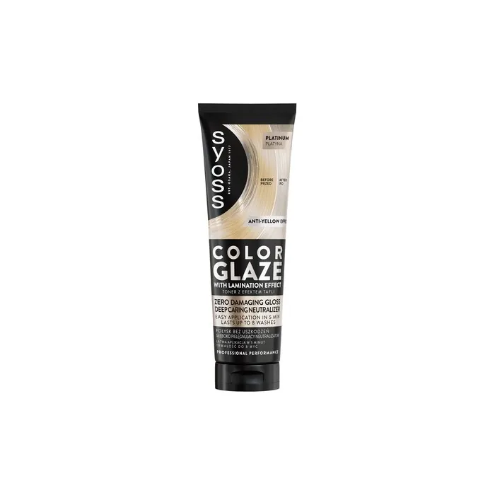 Syoss Color Glaze Glossing Toner Hair Toner Platinum 130ml