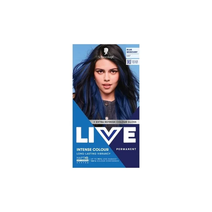 Schwarzkopf Live Intense Colour Hair Dye U67 Blue Mercury 60ml