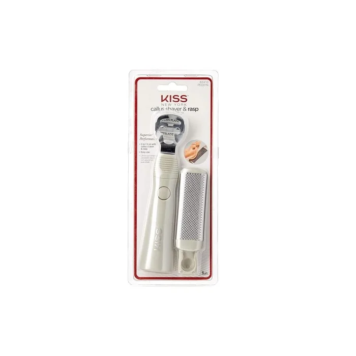 Kiss New York Insta Glide Pedicure File Callus Shaver and Rasp