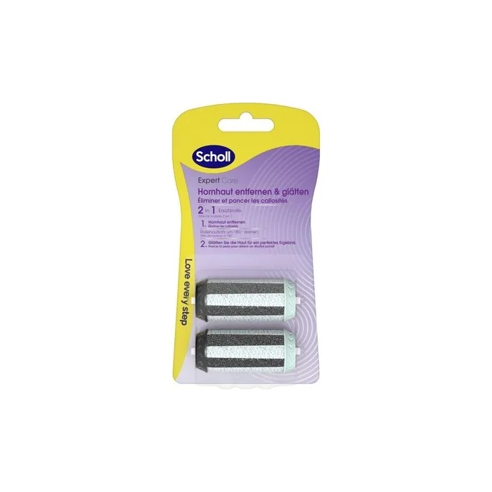 Scholl Replacement Head For The Electric File Velvet Smooth Expert Care 2in1 File & Smooth 2 Pcs