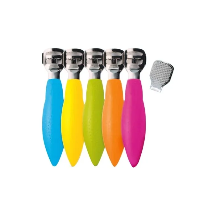 CREDO Pop Art Callus Longitudinal Plane with Rasp Clip Chrome-Plated Blue