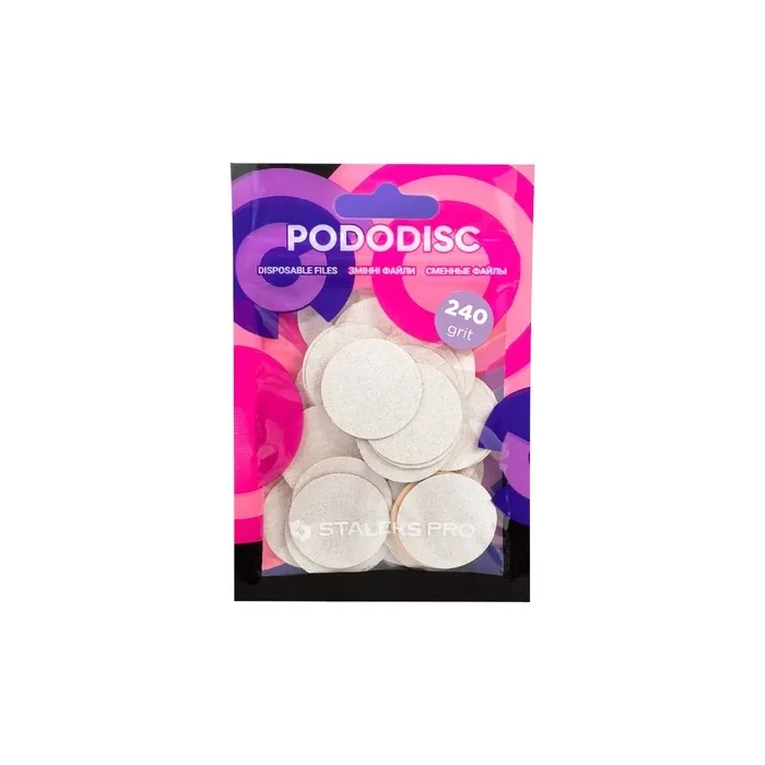STALEKS PRO PODODISC Electric Foot File Refills 240 Grit - Pack of 50