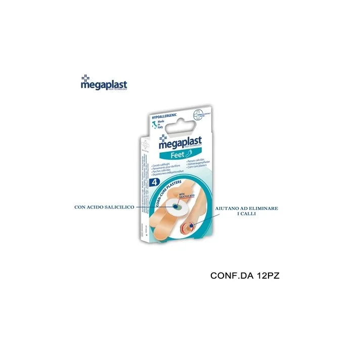 Olio Megaplast Feet Ml 4 Callus Plasters Pack Of 4 12 Pieces