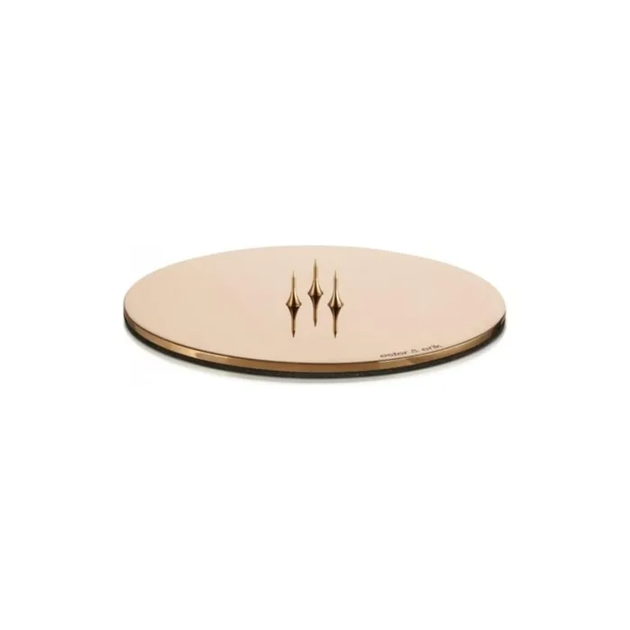 ester & erik Candle Plate Medium Shiny Rose Gold