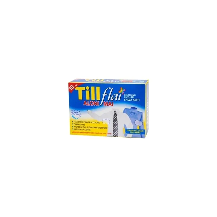 Sodalco Till Flai Aloni Mai Underarm Absorbent Garment Protectors 10 Pieces