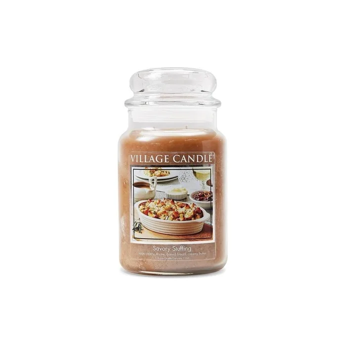 Village Candle Savory Stuffing Candle Large Apothecary 21.25 oz