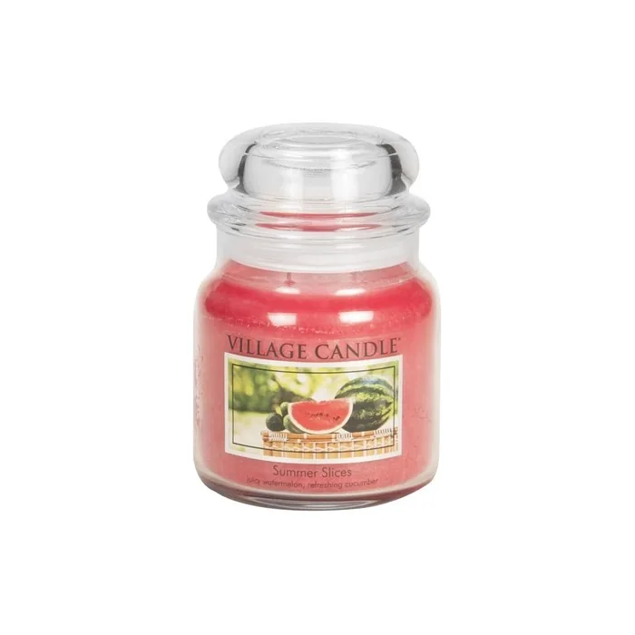 Village Candle Summer Slices 16 oz Glass Jar Scented Candle Medium